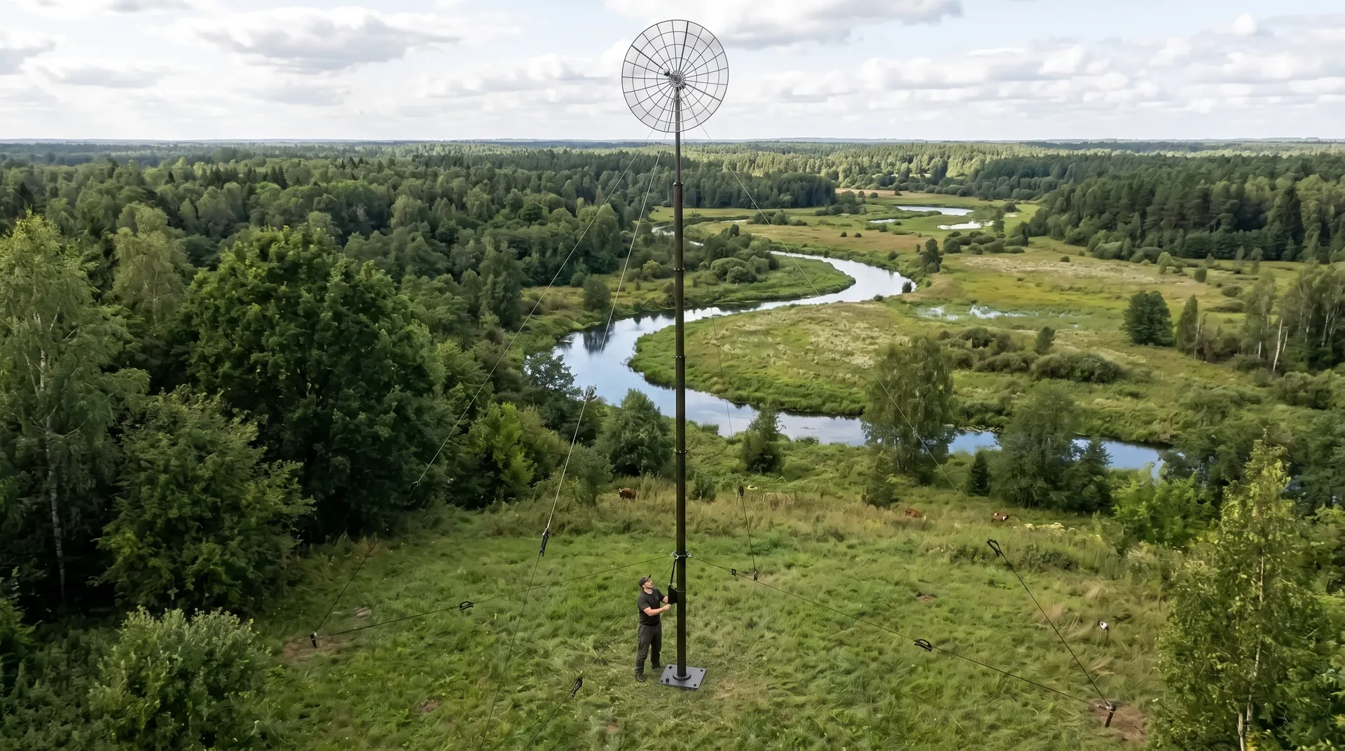Telescopic antenna mast — photo 1
